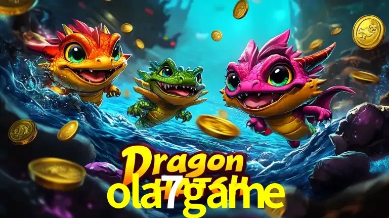 Arte promocional do jogo Dragon Hatch com três adoráveis dragões bebês nadando entre moedas de ouro, um dos slots mais divertidos para jogar no cassino ola7game.