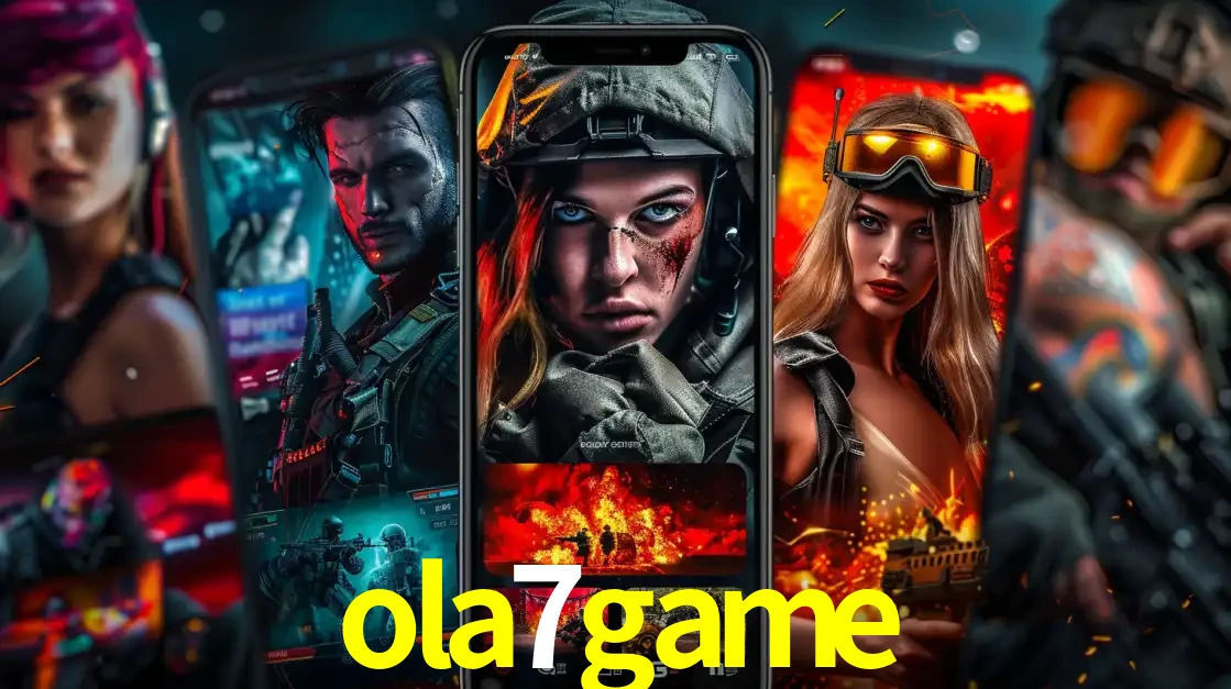 Montagem de telas de celular mostrando diversos personagens, masculinos e femininos, de um jogo de tiro, ilustrando a diversidade de equipes de e-sports para apostar no ola7game.